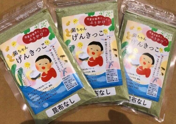 画像1: ３個セット　 昆布無しの 「菌ちゃんげんきっこ」 (1)